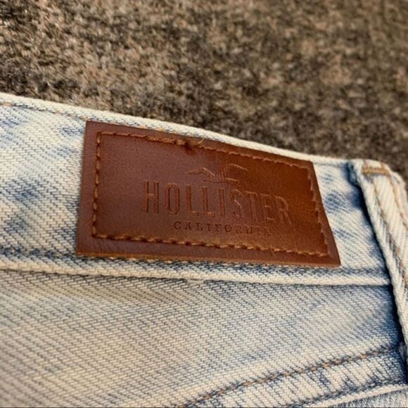 Hollister Light Wash Distressed Denim Skirt - Picture 6 of 8